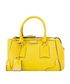 Heritage Small Gladstone Tote, &pound;250, Handbags, Yellow, Leather, Front view